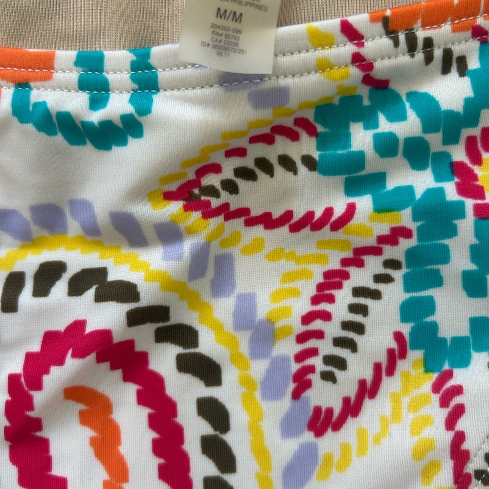 Victoria's Secret Colorful Patterned Bikini Bottom - Picture 2 of 2